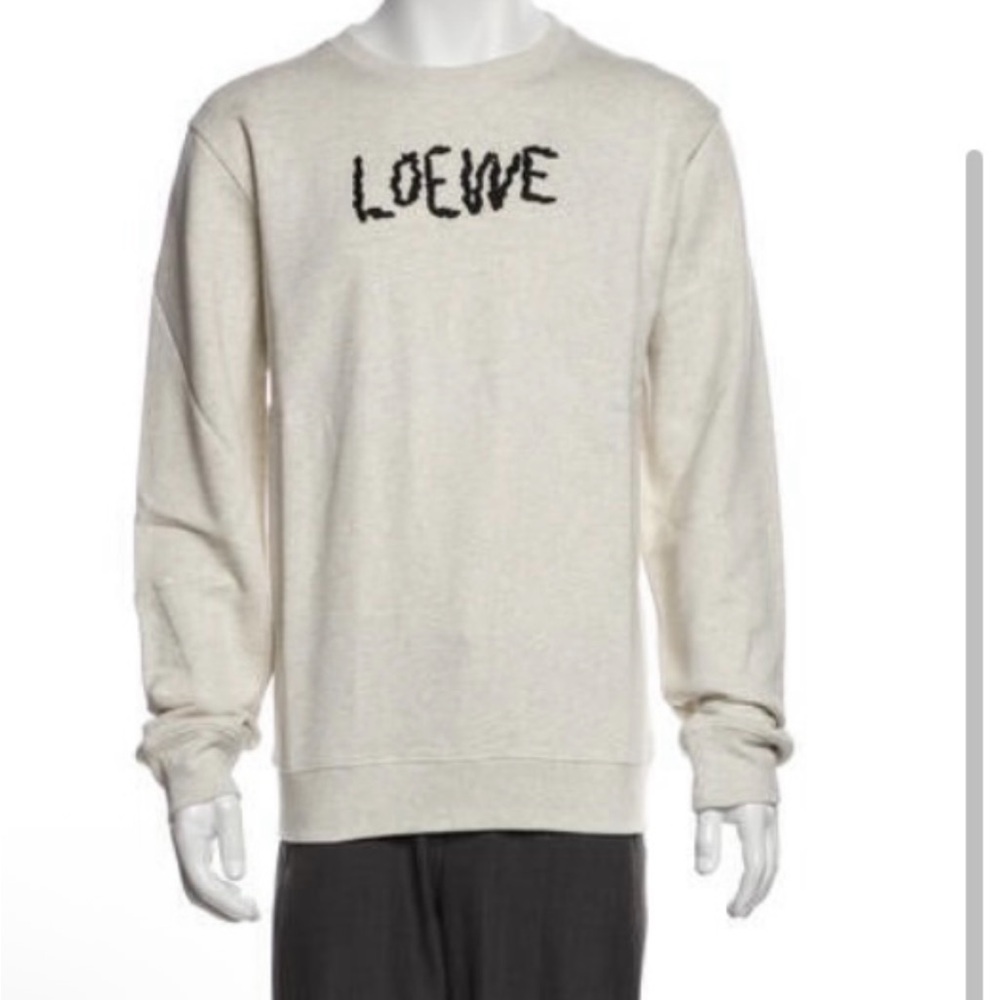Loewe Off-White Crewneck Sweater for Men